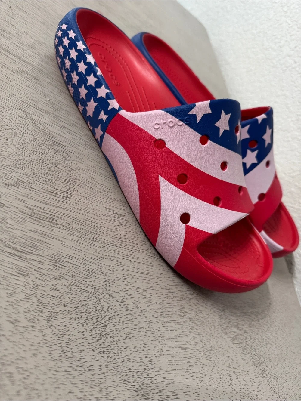 CROCS patriotic slide